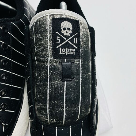 C1RCA AL50 Adrian Lopez Pro Model Black Pinstripe Skate Shoes M 9.5 Vintage Y2K - Picture 11 of 15